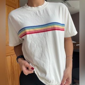 brandy melville rainbow graphic tshirt